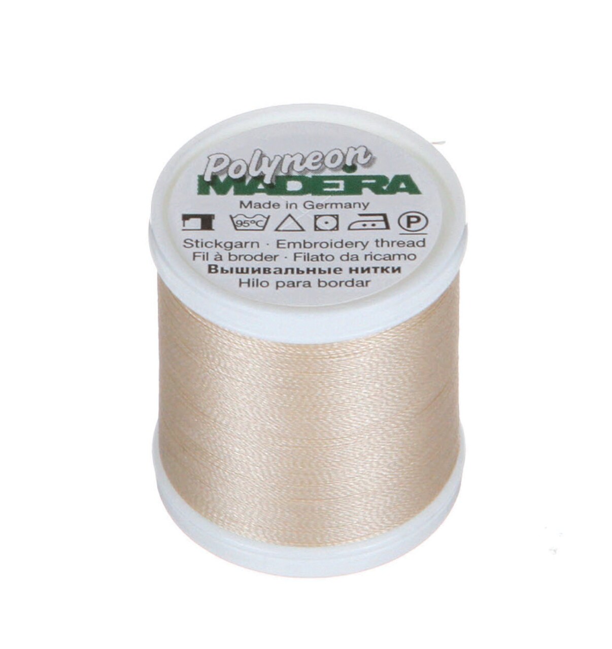 Polyneon Machine Embroidery Thread -- 440 yards spool -- Tusk Beige Color -- Ref. #1682 by Madeira®